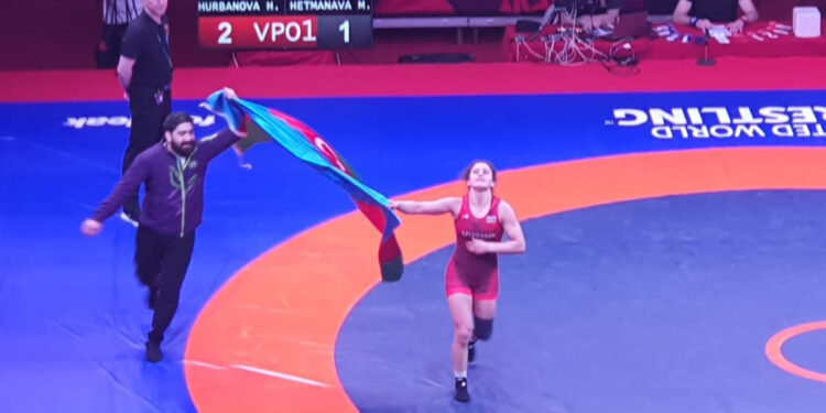 المصارعة الأذربيجانية قربانوفا تفوز بالذهبية في بطولة أوروبا